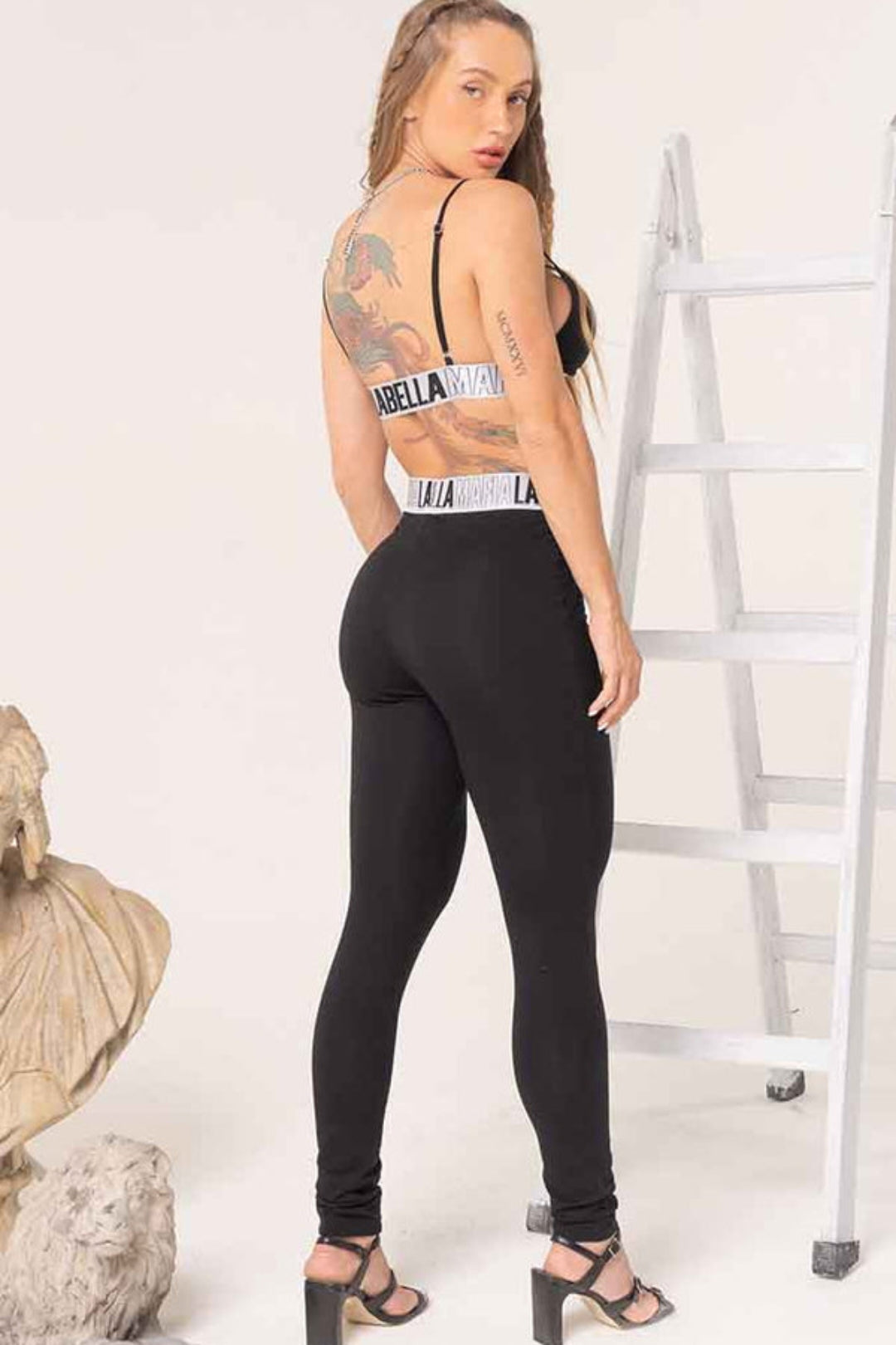 Pants Labellamafia Match Black Logo