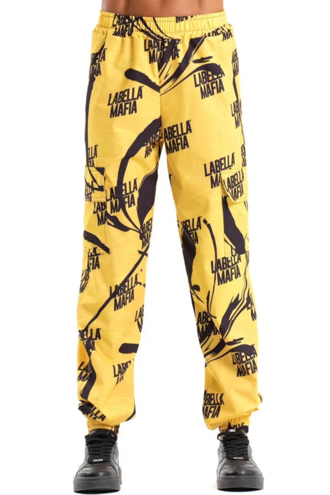Pants Labellamafia FAN Stamped Yellow