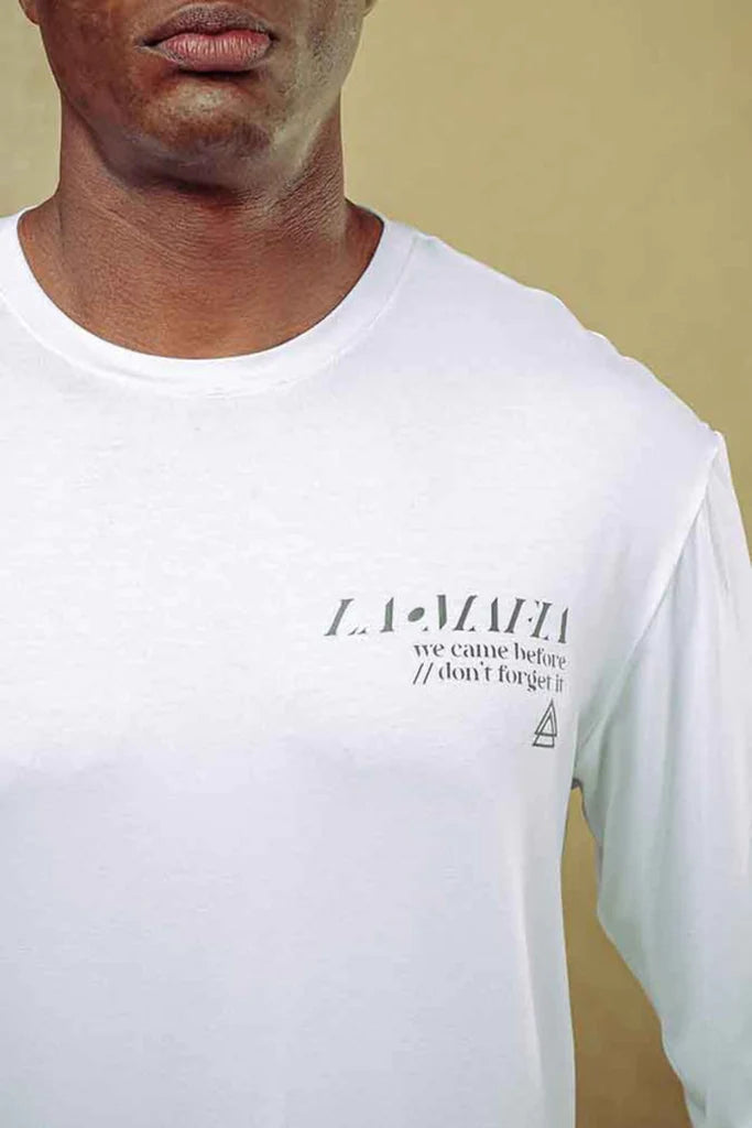 T-Shirt Long Sleeve  La Mafia White