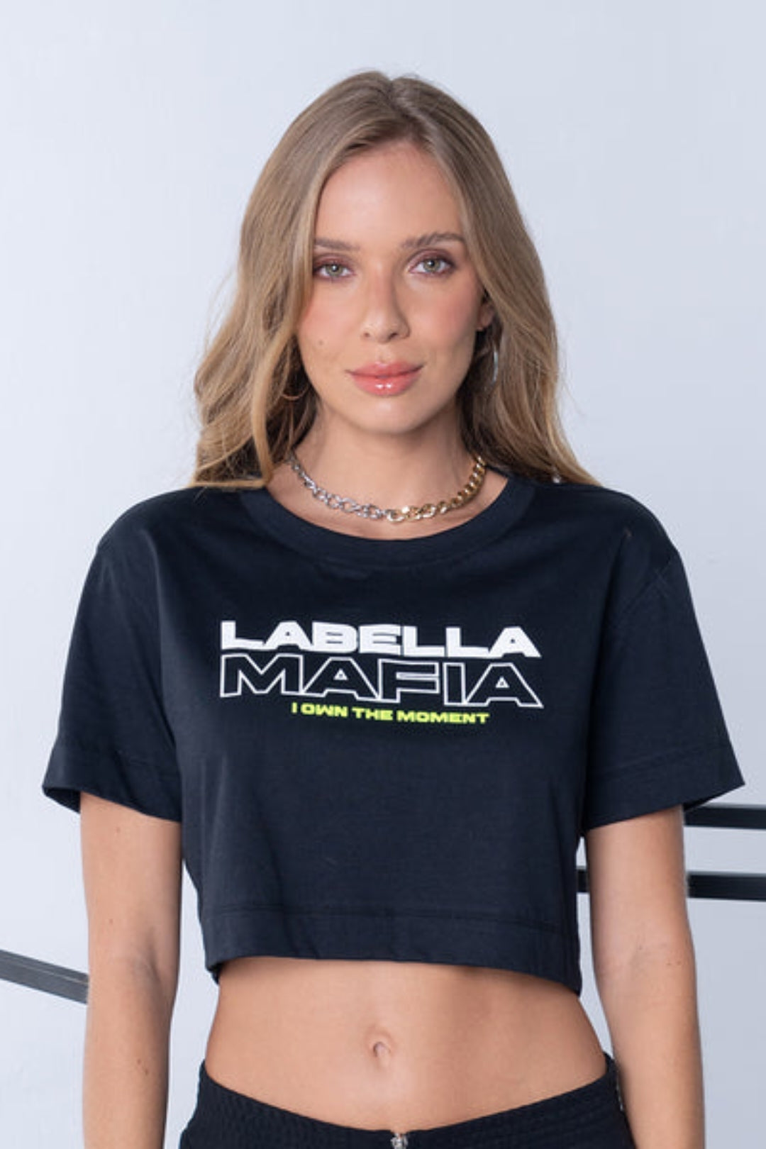 Cropped Bold Black Labellamafia
