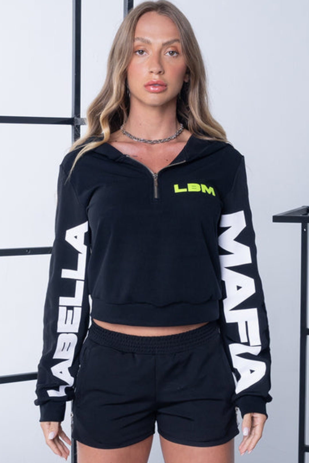 Blouse Hoodie Bold Black