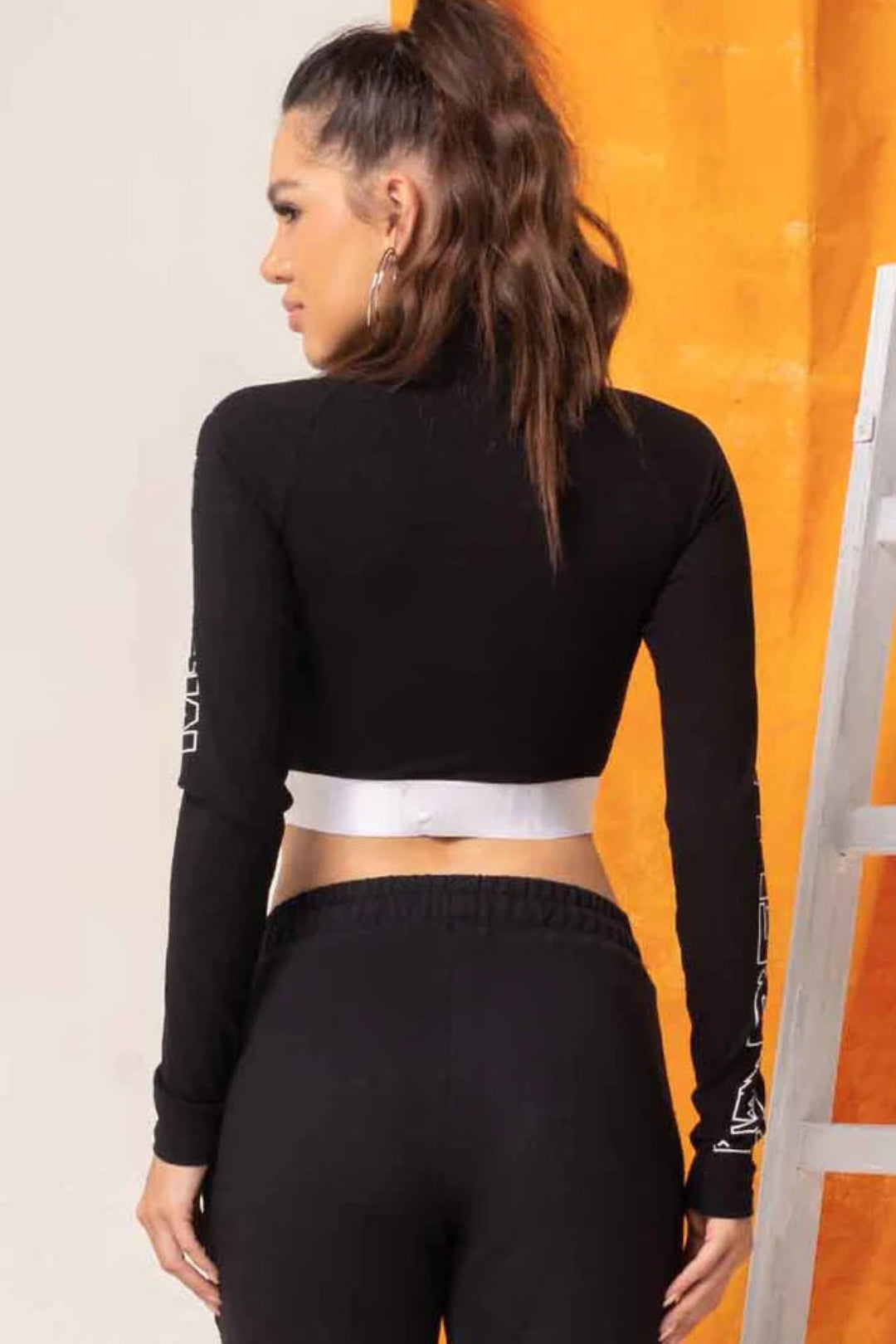 Blouse Cropped Hollywood Black
