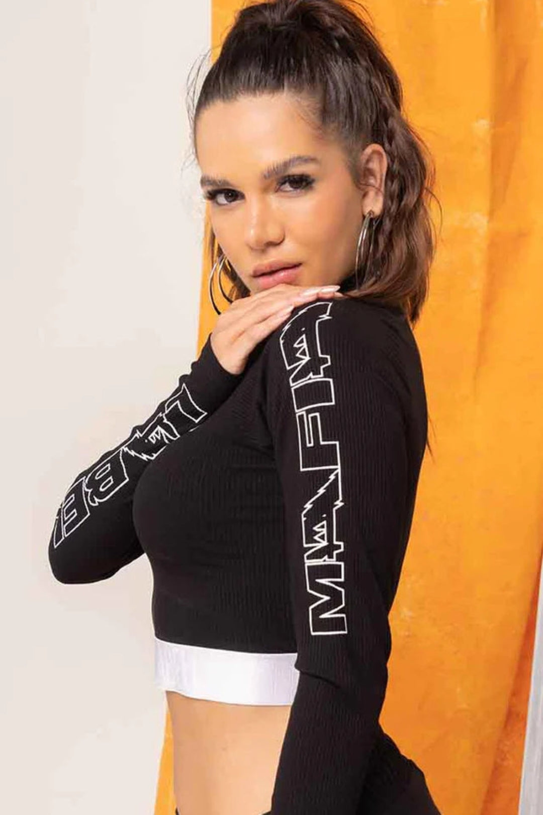 Blouse Cropped Hollywood Black