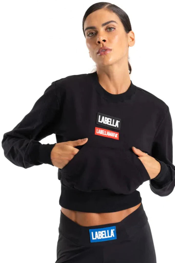 Hoodie Labellamafia Go On Black