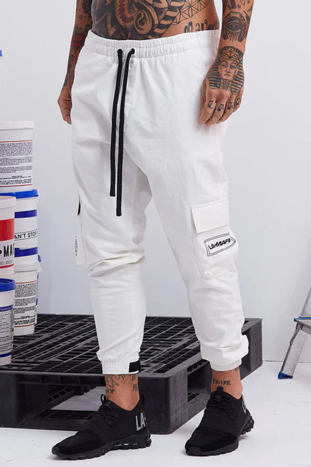 Pants La Mafia Noir Off White