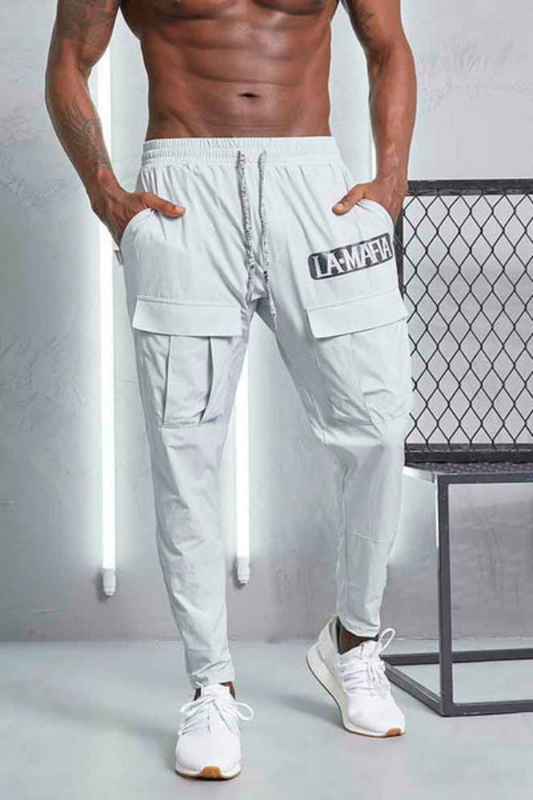 Cargo Pants Light Grey