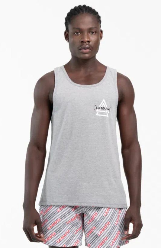 Tanktop La Mafia Bandata Grey