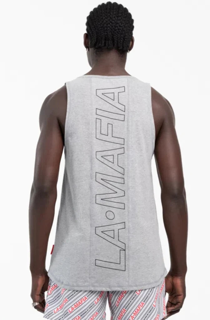 Tanktop La Mafia Bandata Grey
