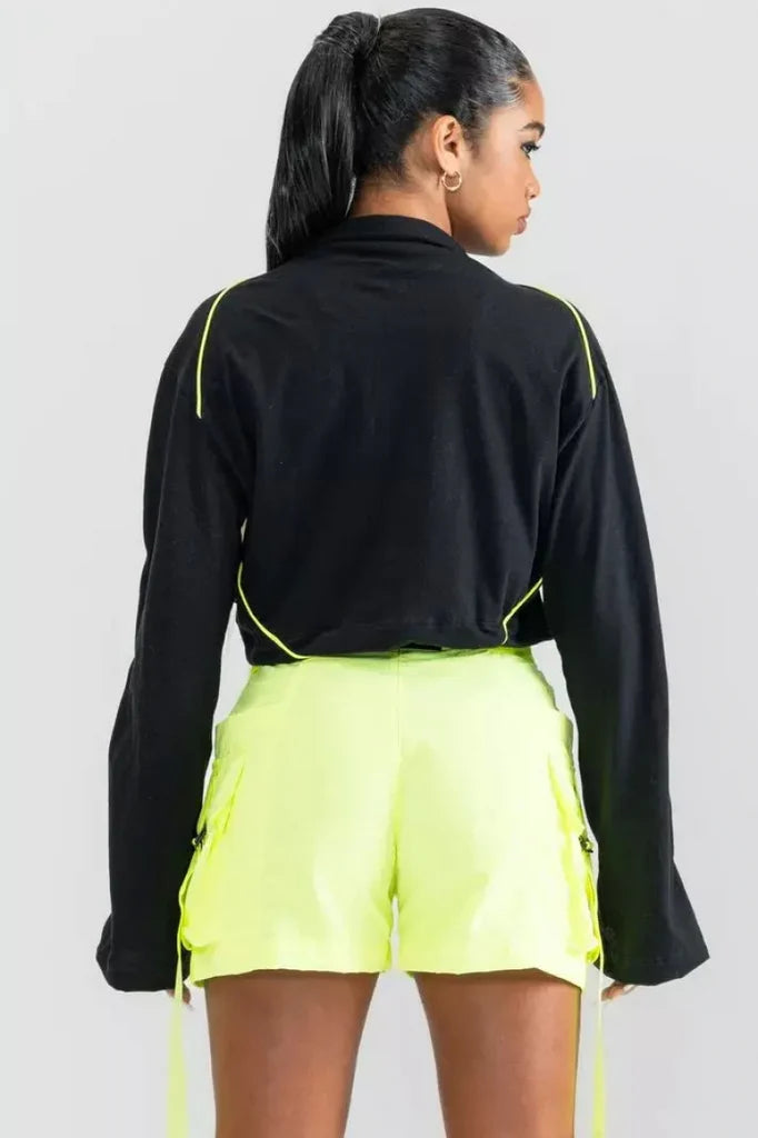 Cropped Stone Black Labellamafia
