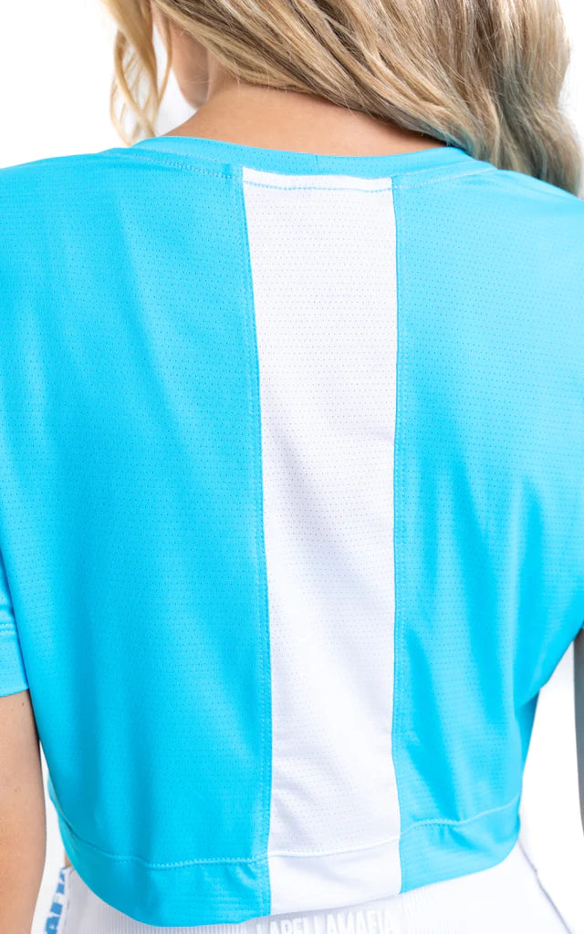 CROPPED ACQUA AZUL