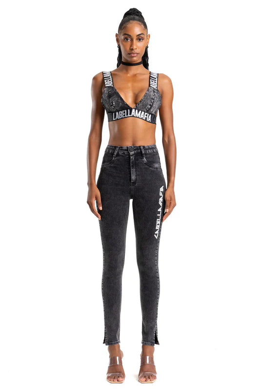 Pants Stoned Black Labellamafia