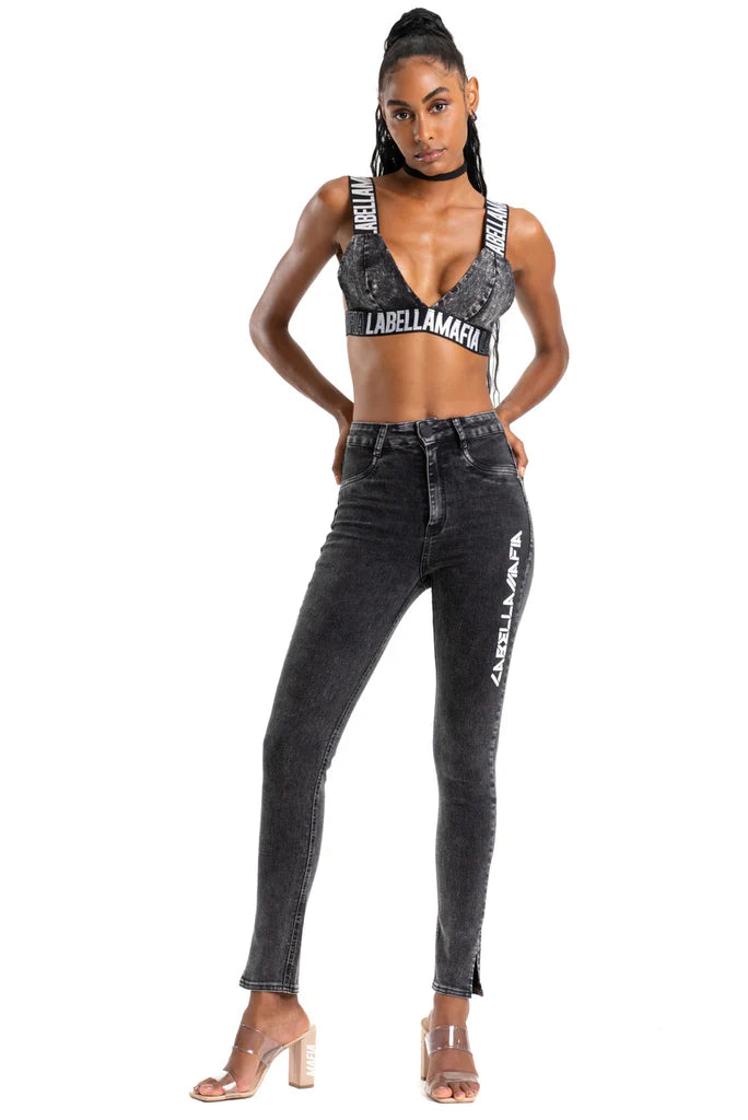 Pants Stoned Black Labellamafia