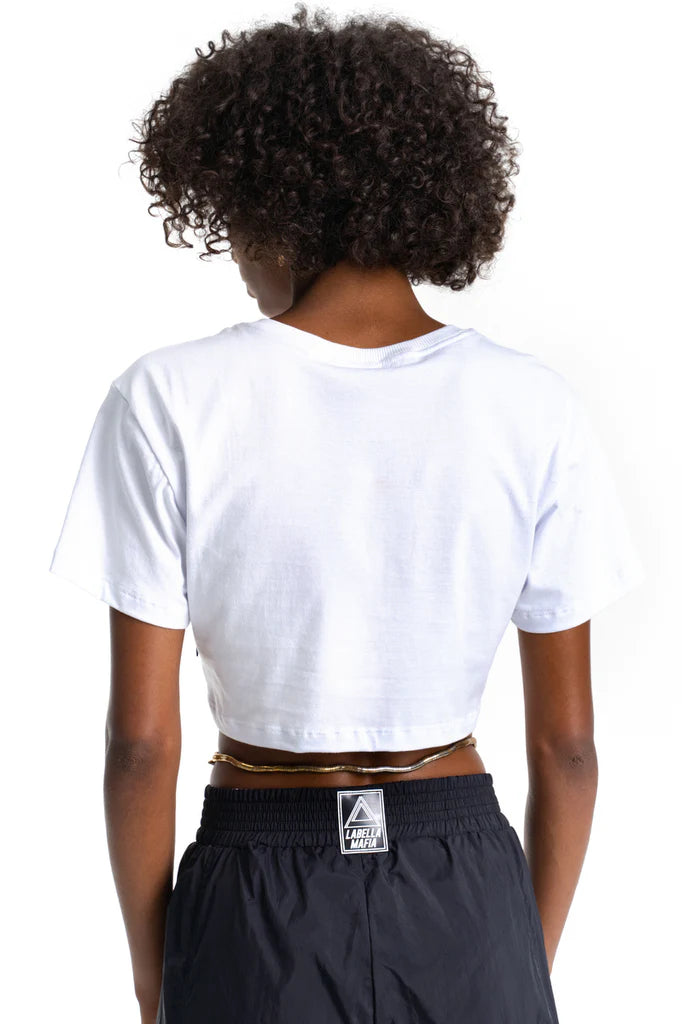Cropped Labellamafia Electric White