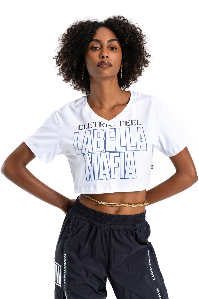 Cropped Labellamafia Electric White