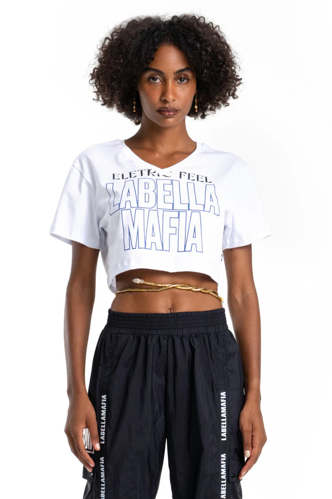 Cropped Labellamafia Electric White
