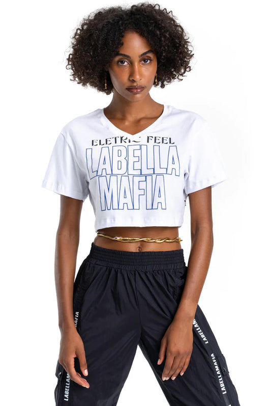 Cropped Labellamafia Electric White